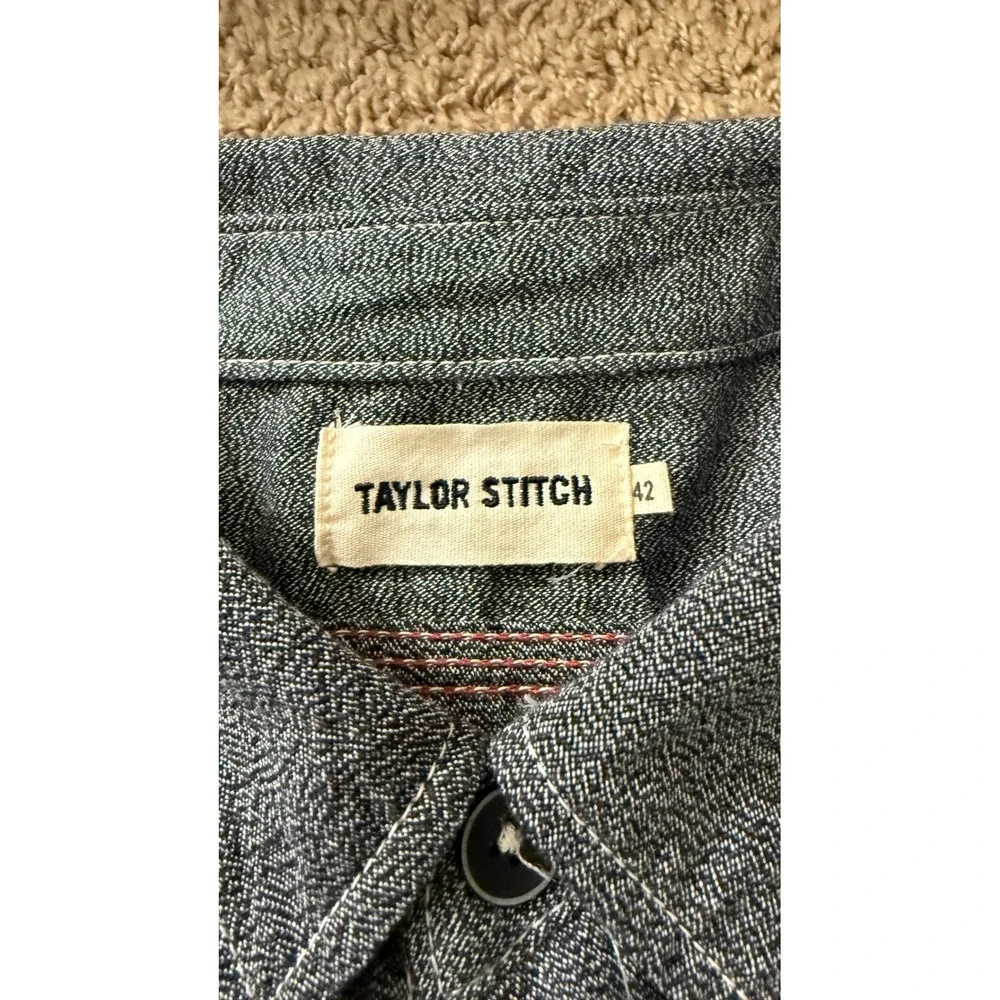 Taylor Stitch The Foundry Shirt Size 42 L Preppy kk06 - Picture 6 of 9